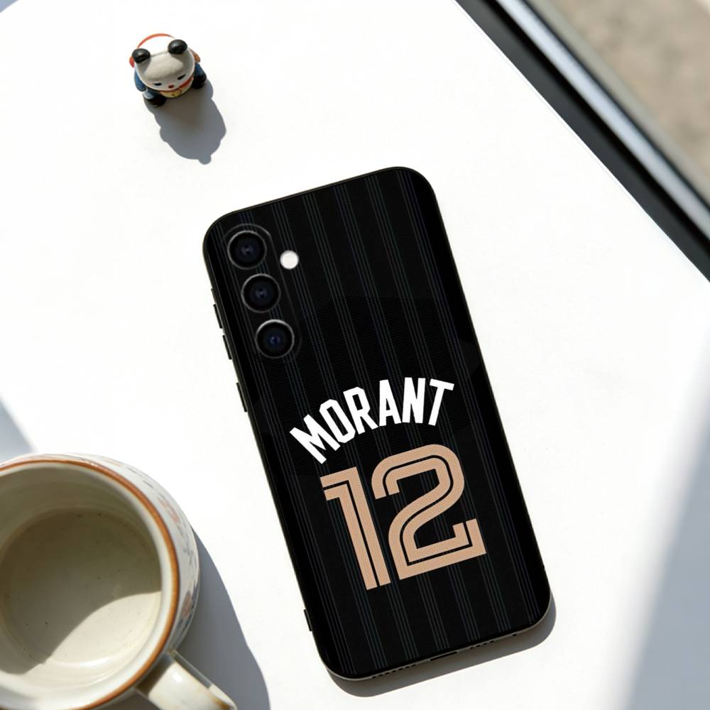 Чехол для телефона Ja Morant Мягкий черный Для Samsung Galaxy A73,A72,A71,A70,A53,A52,A51