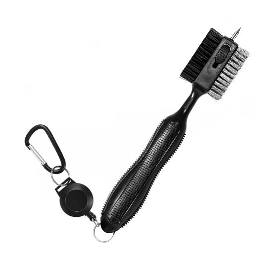 Щетка для гольф-клубов Инструмент для чистки гольф-клубов с магнитным выдвижным карабином Гольф