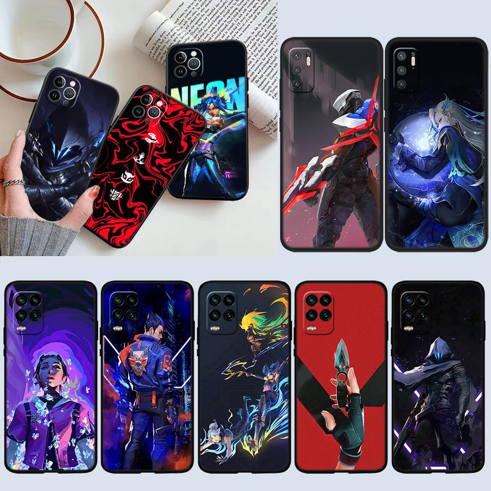 NH47 V-VALORANT New High-End Shell Phone Case for Redmi Note 10 11 12 Pro Max 10S 10C 10T 11A 11S 12S 12C