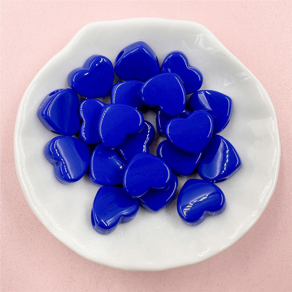 20 шт. 11,7*13,5 мм акриловые макароны цвета сердца свободные бусины DIY материалы для подвесок аксессуары для изготовления ювелирных изделий