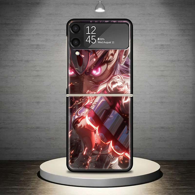 Saint Seiya Cool Phone Case For Samsung Galaxy Z Flip 7 6 5 4 3 5G Shockproof Cover Z Flip7 Flip6 ZFlip5 Flip3 Flip4 Luxury Shel