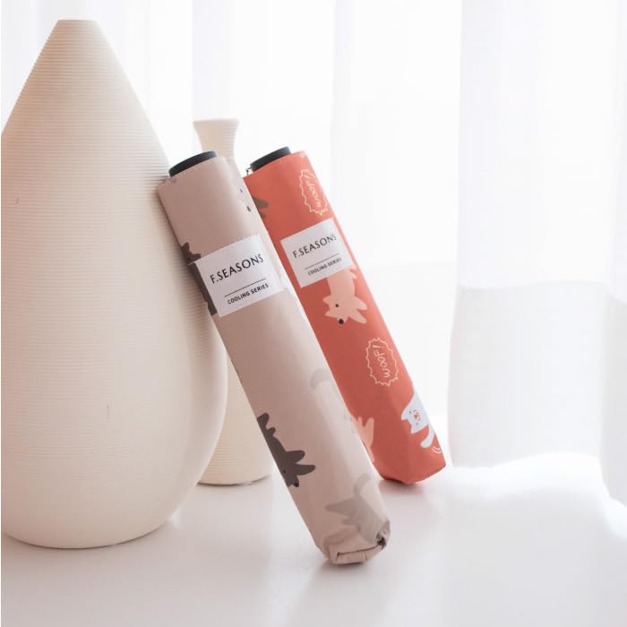 Большой, но легкий Зонт с карбоновой рамой Складной зонт Для солнечных и дождливых дней Ручное открывание и закрывание Рисунок «кошка» Теплозащитный фонарь