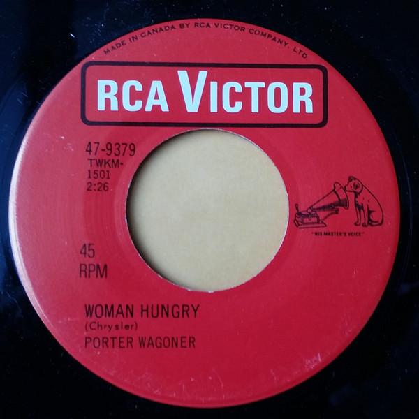 7-дюймовая пластинка PORTER WAGONER Woman Hungry 479379 RCA Victor Канада КантриФолк Б/у