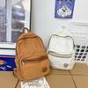 Школьная сумка простой ретро рюкзак для мужчин и женщин новый ленивый стиль дорожный рюкзак для студентов стираный холщовый школьный рюкзак