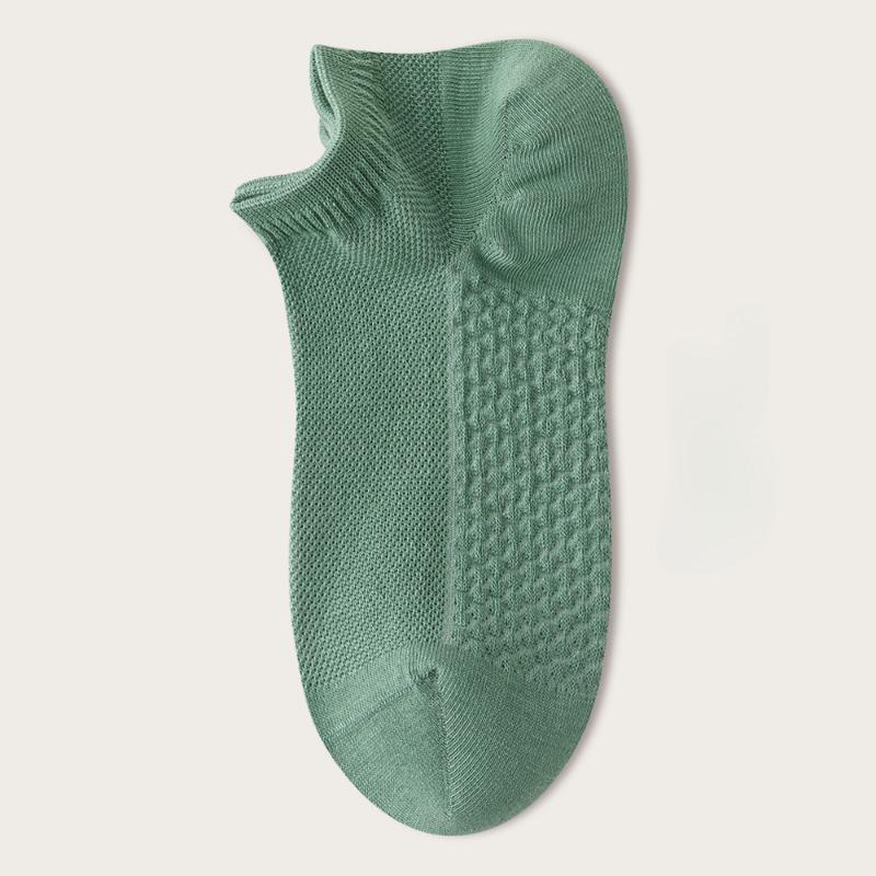 5 пар мягких женских однотонных носков до щиколотки, дышащих, впитывающих пот, удобных хлопковых коротких спортивных носков, высококачественных женских носков