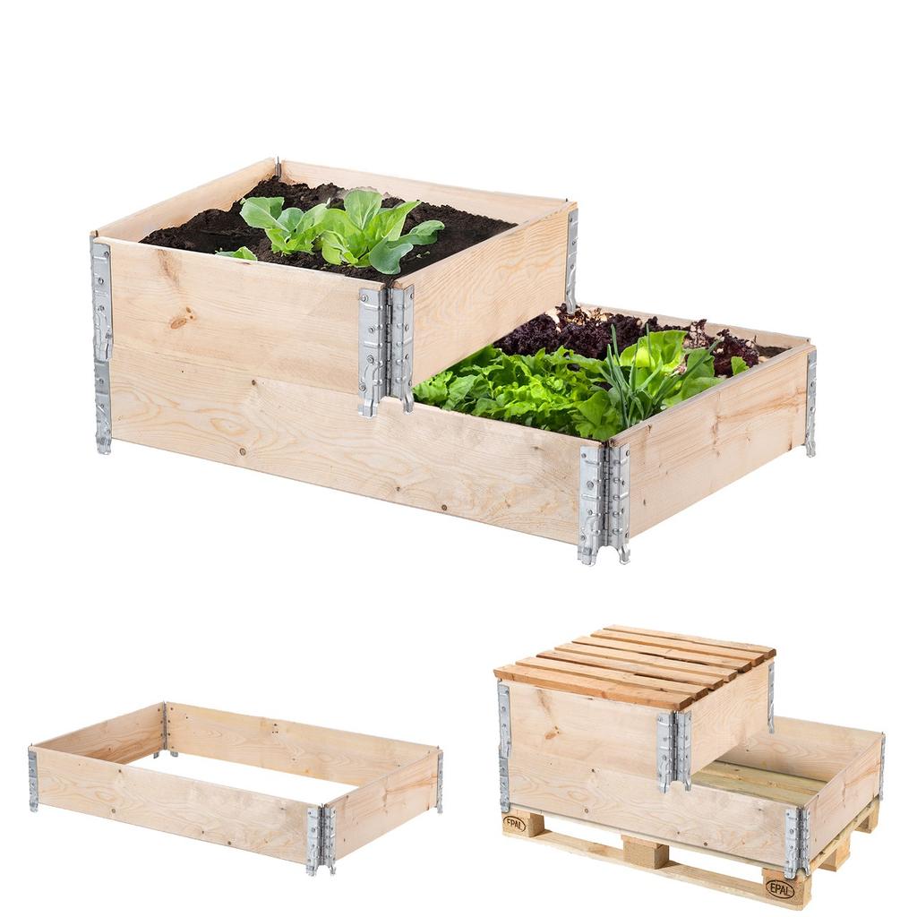 KADAX Nadstawka Paletowa 60x80cm + 120x80cm Pojemnik Na Paletę Grządka Zestaw