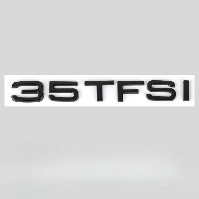 Q5 A6 After 2019 4-Ring logo ABS Black Car Hood Front Bonnet Grill Rear Trunk Emblem Badge Sticker A6 50TFSI Quarrto Emblem