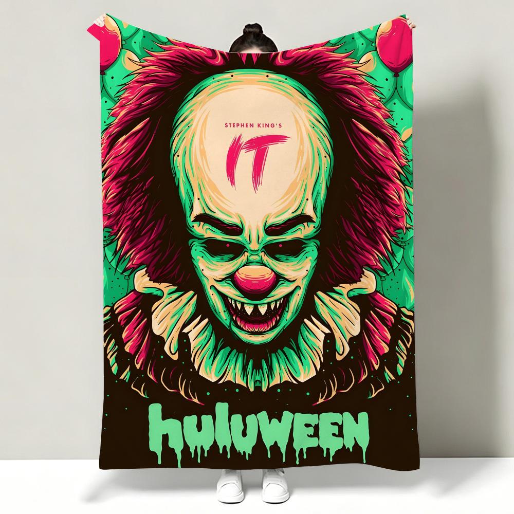 Movie I-It Chapter One Throw Soft Warm Flannel Throw Blanket, Multi-use for Sofa Bed Office Nap