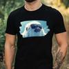 T-Shirt Herren Yeti mit Sonnenbrille Motiv Baumwolle Größe XS bis 5XL