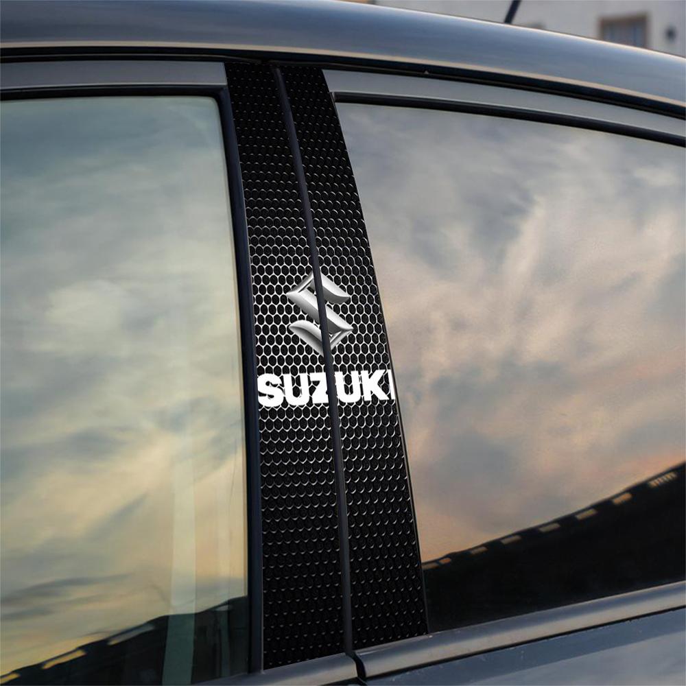 Виниловые наклейки на центральную стойку (стойку B) для Suzuki Vitara Swift SX4 Ignis Baleno Ertiga Ciaz Автоаксессуары
