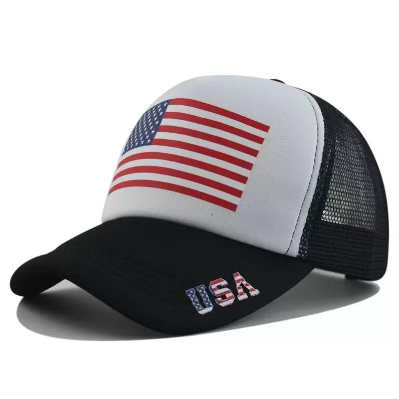Бейсболка с принтом флагов США, Канады, Мексики, Спортивная сетчатая кепка Snapback для фанатов футбола, уличная солнцезащитная кепка