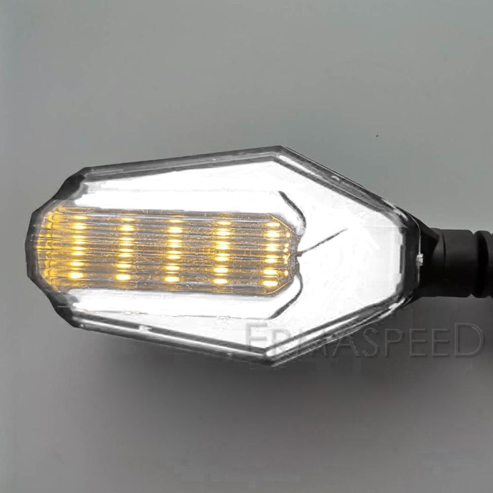 Универсальные светодиодные указатели поворота мотоцикла, мигалка, IPX6, мигалка, янтарные сигналы, дневной свет, индикаторная лампа для мотоцикла