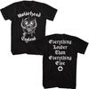 Motorhead England с логотипом Snaggletooth War Pig Футболка со слоганом Everything Louder