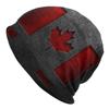 Canada Flag Bonnet Hats Cool Knitted Hat For Women Unisex Winter Warm Canadian Proud Skullies Beanies Caps