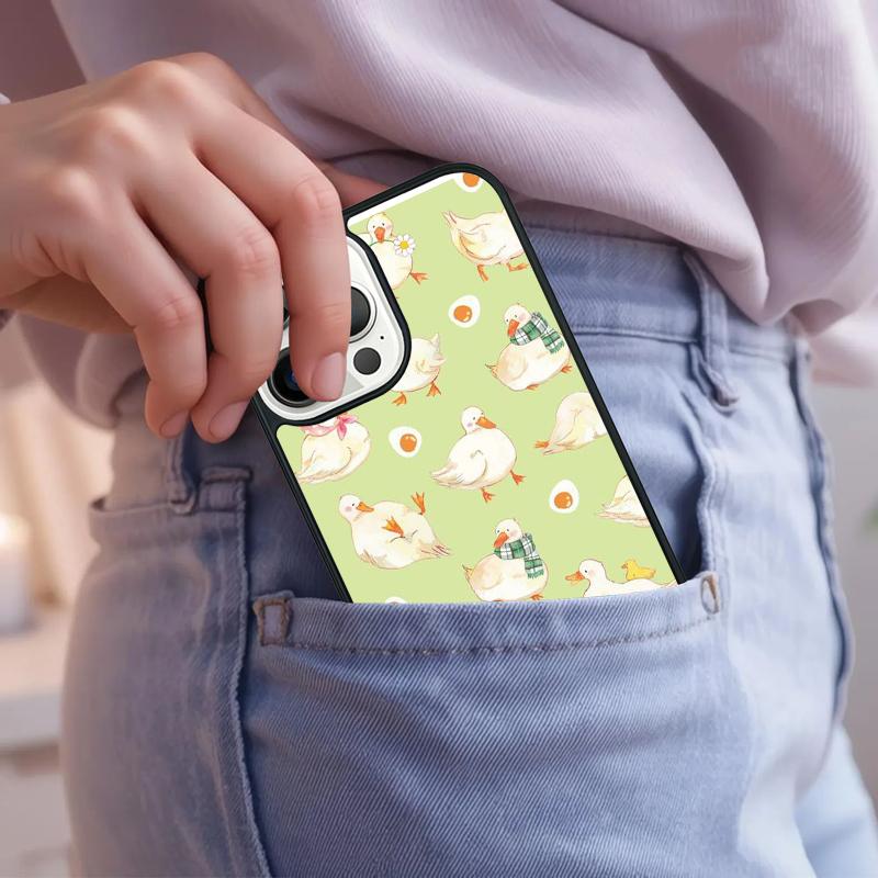 Мультяшный Милый Гусь Игровой Чехол Для Телефона Для iPhone 17 Air 15 16e 14 13 Pro Max Coque 12 11 Pro Max PLUS чехол