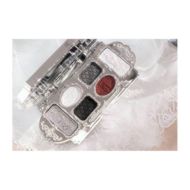 Flower Knows - Палетка теней для век из 6 оттенков - №03 Розовый лебедь