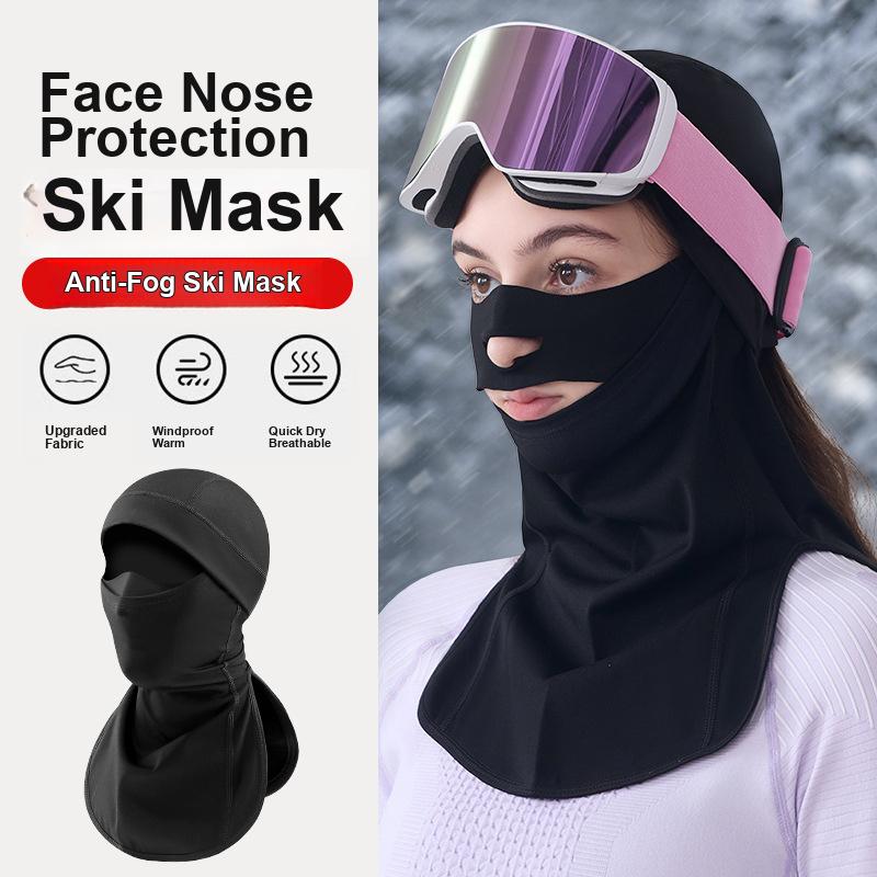Ski Face Mask Winter Quick Dry Breathable Warm Windproof V Shape Neck Gaiter for Men Women Snowboard Skiing