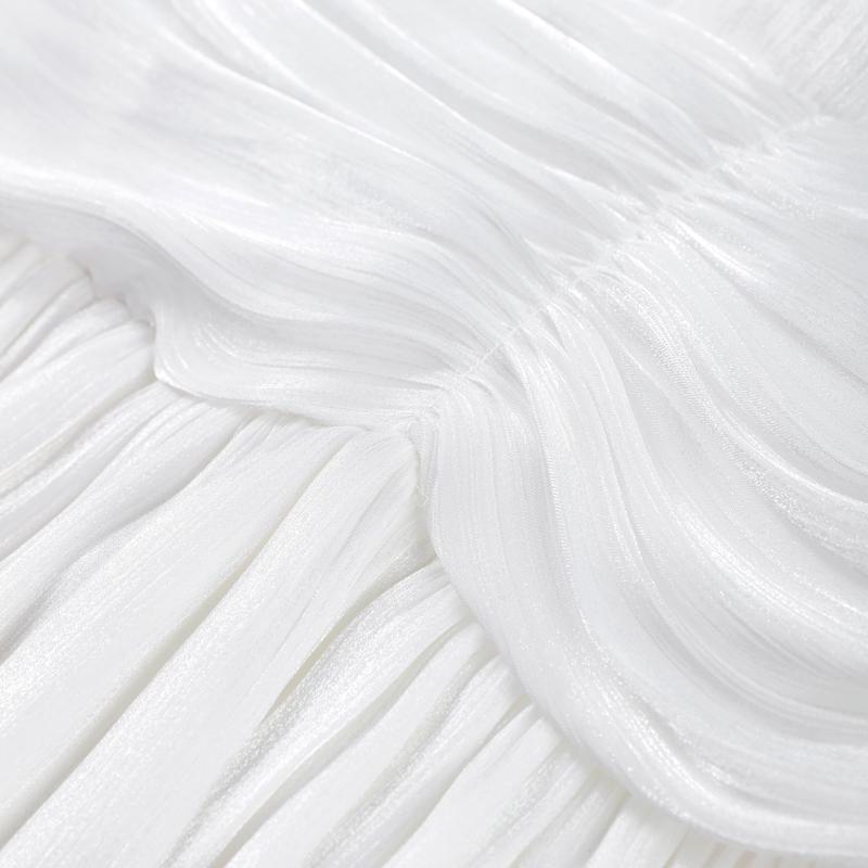 Шикарный бант-топ юбка костюмы женские шнуровка О-образный вырез рукав фонарь блузки высокая талия милая плиссированная юбка весна новый комплект из 2 предметов