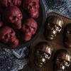 Форма для выпечки торта в виде 3D-черепов на Хэллоуин, форма для льда, пищевая силиконовая форма для самостоятельного изготовления большого торта в виде черепа, декор на Хэллоуин, день рождения