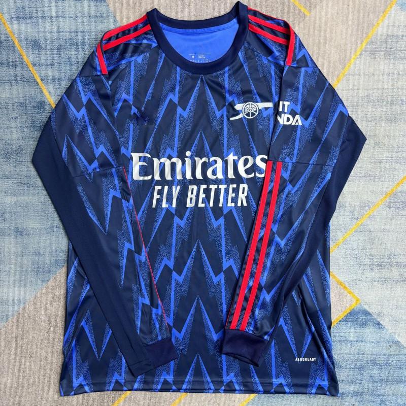 Long Sleeve Football Jerseys Fans - National Team Club Soccer Shirts Cotton Blend All Unisex Adult