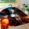 1Pc Alien Warrior Flames Carpet Rug Customizable Soft Washable Antislip Home Living Room Sofa Mats Personalized Rug 0917284