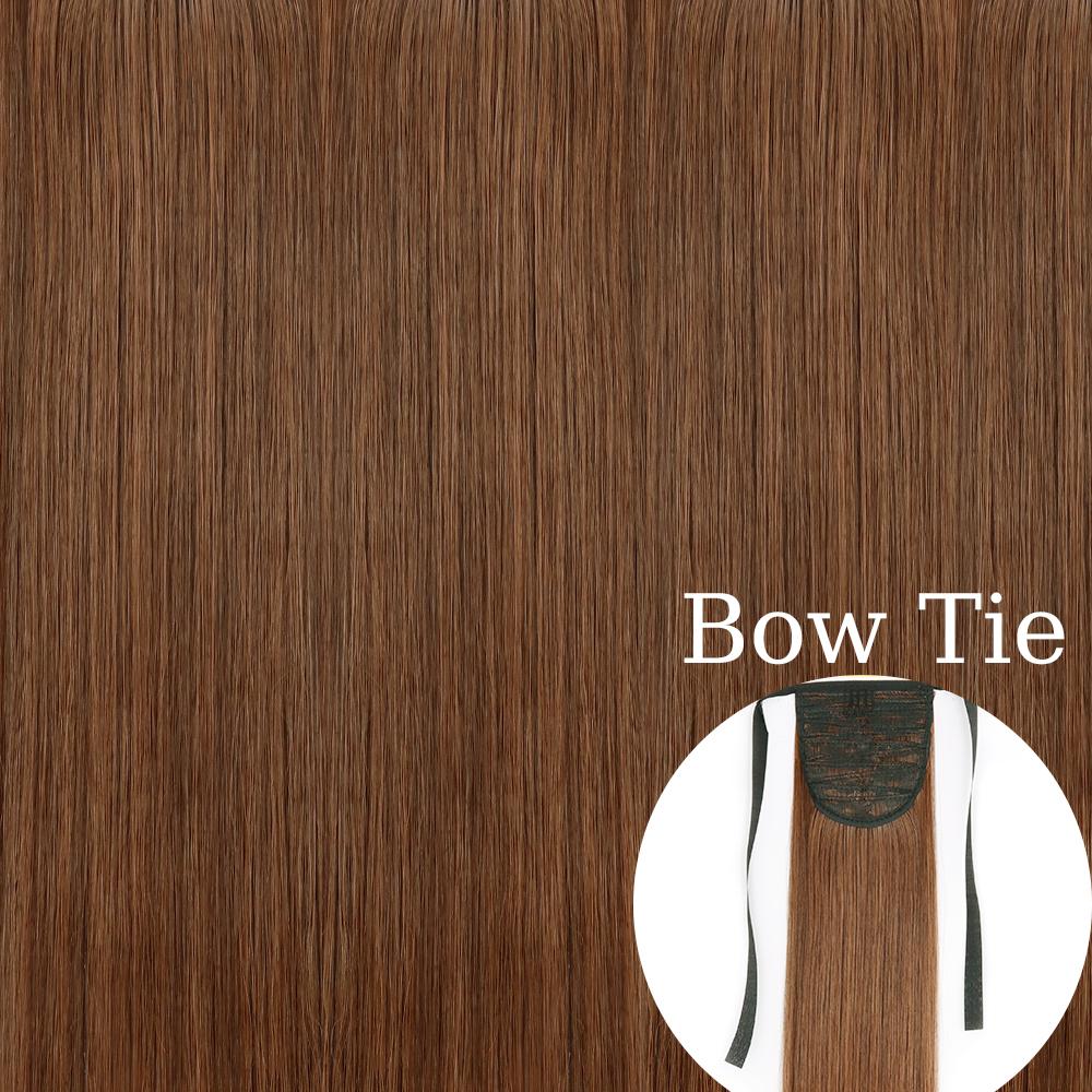 MERISIHAIR 22 34 дюйма синтетические прямые волосы для наращивания хвоста натуральный галстук-бабочка шиньон конский хвост наращивание волос для женщин