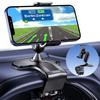 Автомобильный держатель для телефона, вращающийся на 360 градусов, держатель для мобильного телефона на приборную панель автомобиля, подставка с зажимом, подходит для смартфонов с диагональю от 4 до 7 дюймов