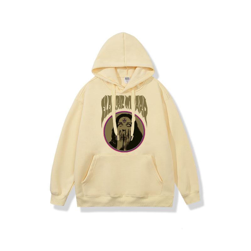 Худи с принтом Electric Wizard Possessed Мужское Женское Рок Готика Толстовка Повседневная Свободные Худи Унисекс Черный Уличная Одежда