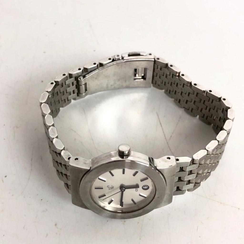 Used CITIZEN xC Watch Quartz Date Display Women's White Dial Silver Tested and Working
