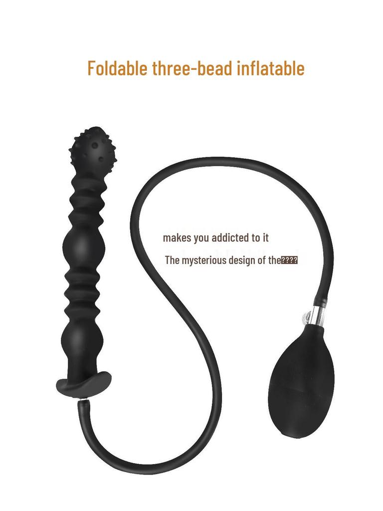 Extra Long Inflatable Silicone Anal Plug for Deep Insertion