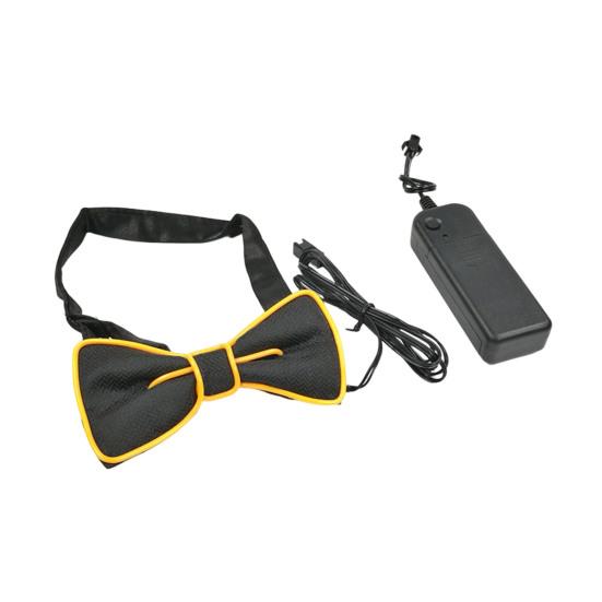 Luminous Necktie Detachable Design Glowing Bow Tie Masquerade Party Halloween Cosplay Costume Accessory