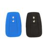 Умный чехол для ключа, Силиконовая защита от царапин, 2 шт., Совместим с Toyota Prius 50 Series C-HR (Черный, Синий)