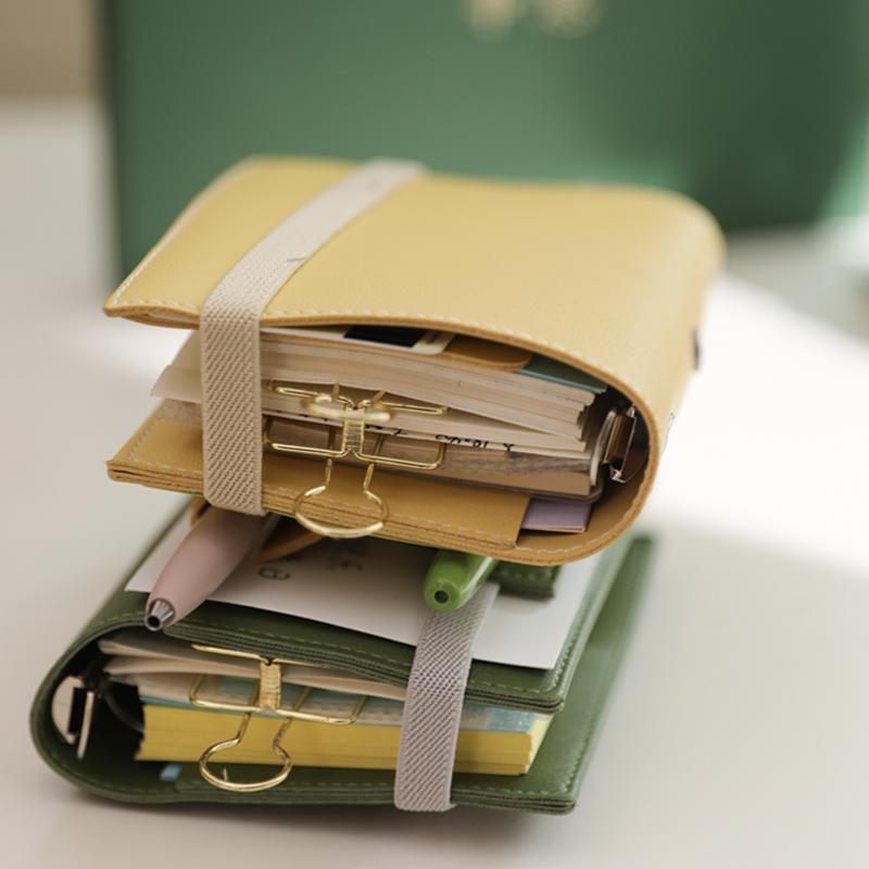 Карманный органайзер M5, дневник, блокнот, ПУ кожа, на кольцах, мини, пустые страницы в клетку, ежедневник для записей