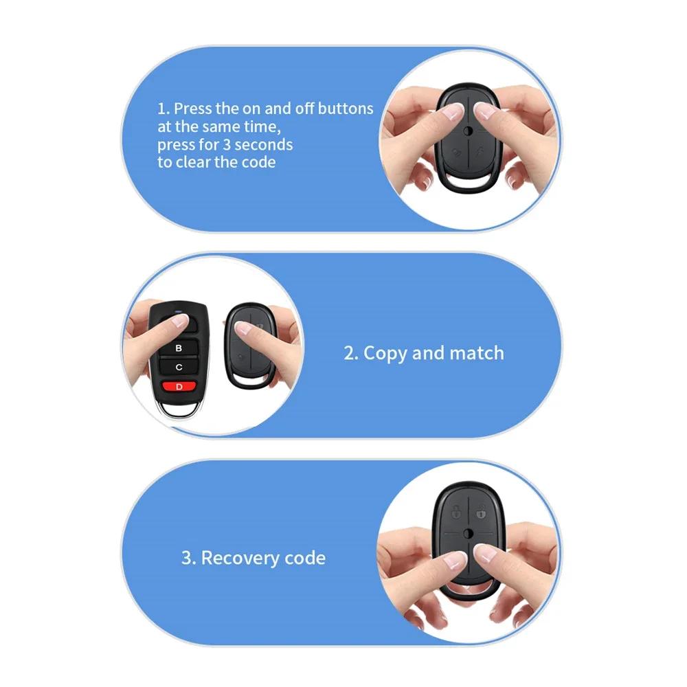 Многочастотный радиочастотный копирующий пульт дистанционного управления 433 315 430 418 МГц Контроллер-открыватель Дубликатор ключа для ворот Лампы Сигнализации