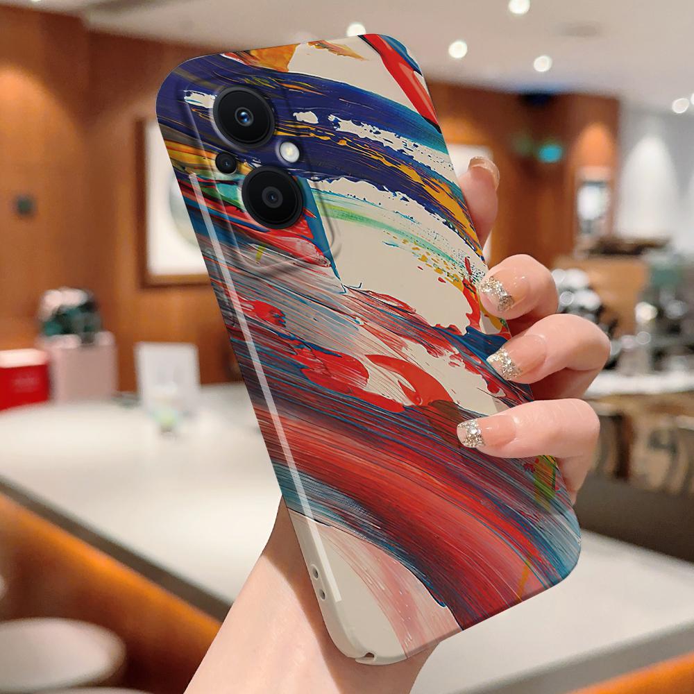 Все включено Пленка Чехол для телефона Мультяшный Модный дизайн Жесткий Чехол Полная защита Защита камеры для OPPO A60 A96 Reno12 Realme C53 C75