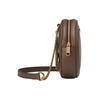 Gucci Ophidia Полоска с логотипом Канва и кожа Круглая сумка Рюкзак Мини Женский рюкзак Эбеновый Коричневый 598661-96IWG-8745