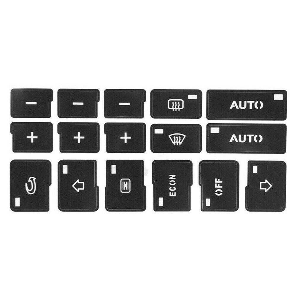 Автомобильные наклейки Черная кнопка переключателя управления кондиционером автомобиля