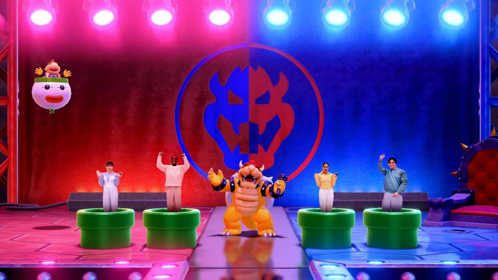 Super Mario Party Jamboree Nintendo Switch 2 Edition + Jamboree TV - Switch 2 [Эксклюзивный бонус от Amazon.co.jp] Набор из 3 голографических вырезанных наклеек Включен