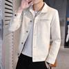 Men's Suede Jacket Autumn Casual Denim Jacket Men's Simple Jacket