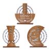 Wooden Creative Calendar Perpetual Calendar Home Decoration Office Desktop Decoration Manual Rotating Desk Calendar
