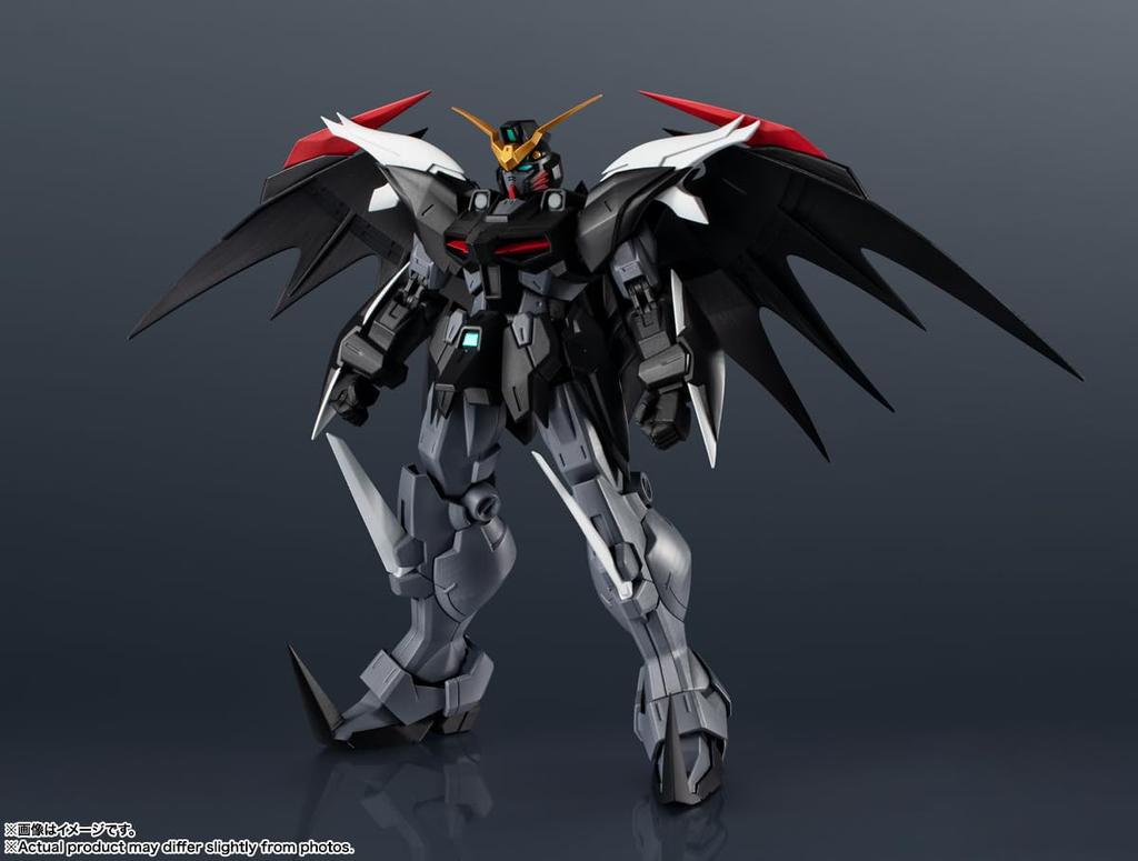TAMASHII NATIONS GUNDAM UNIVERSE Мобильный костюм Gundam W Бесконечный вальс Gundam Deathcythe Hell GUNDAM DEATHSCYTHE HELL 150 мм окрашенная подвижная фигурка