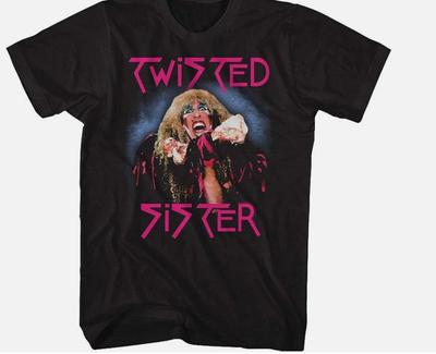 Классическая черная унисекс футболка Twisted Sister Хэви-метал группа Все размеры Унисекс футболка