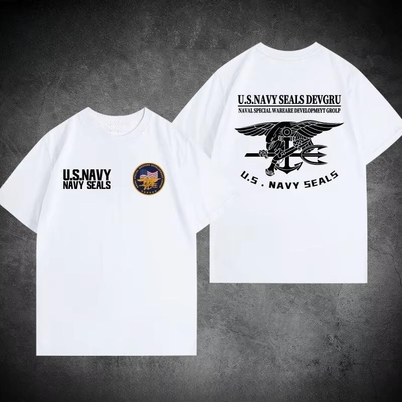 2026 Summer American Navy Seals Themed Tshirt for Military Enthusiasts Style Highquality Unisexs Clothing Women T Shirt
