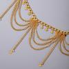 Пояс с кисточками Цепочка на талию Золото Украшение на тело Модная металлическая цепочка на тело Девушки