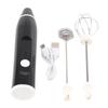Electric Milk Frother USB Rechargeable Handheld Coffee Whisk Mixer Stirrer Egg Beater
