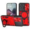 Чехол для Moto Edge 70 Ударопрочный Бронированный Сдвижная Защита Камеры Задняя Крышка для Motorola Edge70 X70 Air Магнитное Кольцо Держатель Чехол