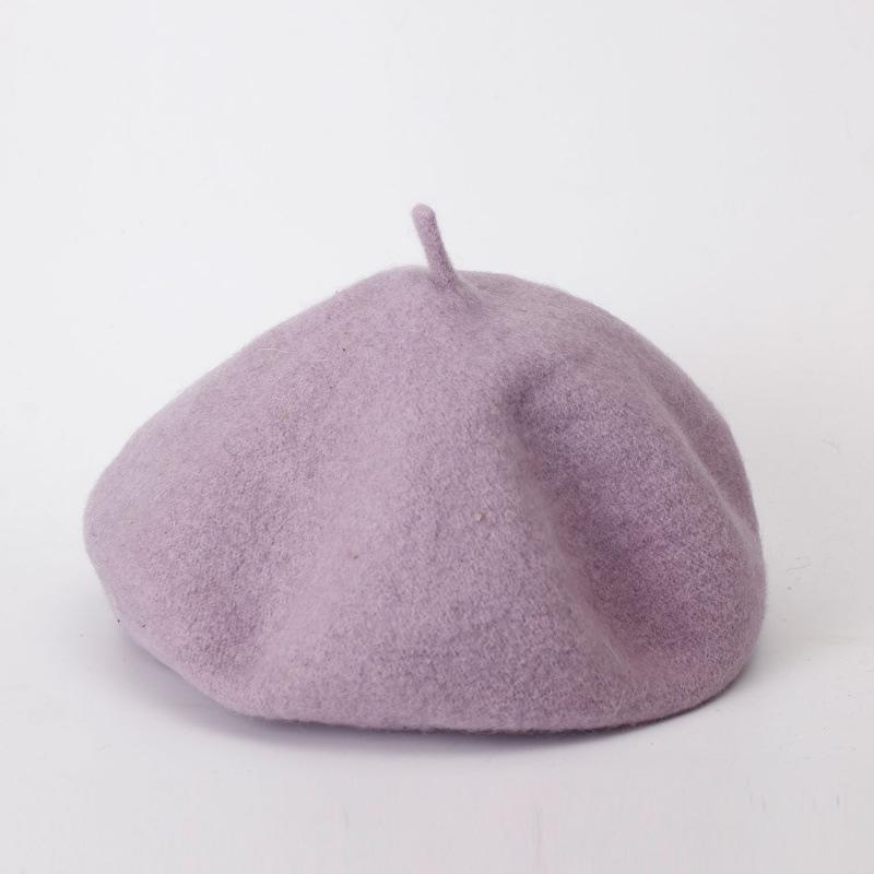 Берет Осень Зима Женский Тыква Бутон Шляпа Повседневная Шерстяная Теплая Шляпа