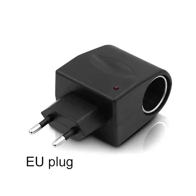 Адаптер прикуривателя автомобиля AC 220 В в DC 12 В EU US Plug Converter Адаптер для настенной розетки Автоматический преобразователь Автомобильный аксессуар