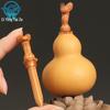 Dragon Head Peach Wood Gourd Stopper: DIY Sword-Inspired Wenwan Accessory