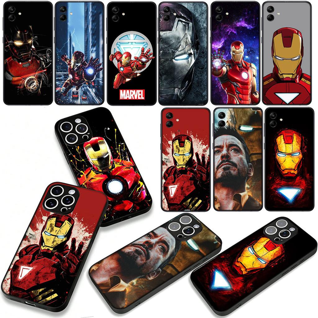 IronMan Marvel Iron Man Phone Case for Samsung Galaxy A55 A54 A25 A36 A17 A26 A35 A33 A34 A14 A37 S8 S9 S20 S21 FE S10 Plus